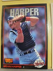 Brian Harper #250 Baseball Cards 1993 Panini Donruss Triple Play Prices