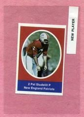 Pat Studstill Football Cards 1972 Sunoco Stamps Update Prices