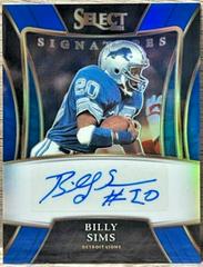Billy Sims [Blue] #SSP-BSI Football Cards 2021 Panini Select Signatures Select Prices