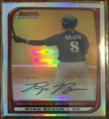Ryan Braun [Refractor] #1 Baseball Cards 2008 Bowman Chrome Prices