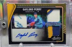 Gaylord Perry [Spectrum Gold] #TT3S-GP Baseball Cards 2022 Panini Absolute Tools of the Trade 3 Swatch Signatures Prices