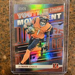 Ja'Marr Chase [Platinum] #YM-2 Football Cards 2022 Panini Prestige Youth Movement Prices