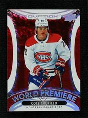 Cole Caufield [Red] #WP-10 Hockey Cards 2021 Upper Deck Ovation World Premiere Prices