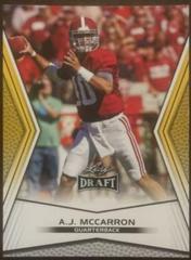 A.J. McCarron [Gold] #AJM Football Cards 2014 Leaf Draft Prices