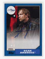 Dean Ambrose [Blue] Wrestling Cards 2017 Topps WWE Heritage Autographs Prices