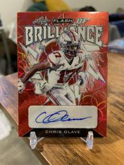 Chris Olave [Kaleidoscope Red] #FB-CO1 Football Cards 2022 Leaf Flash of Brilliance Autographs Prices