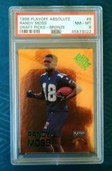 Randy Moss [Bronze] #9 Football Cards 1998 Playoff Absolute Draft Picks Prices