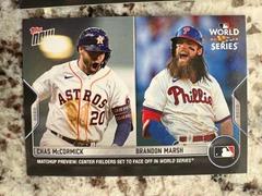 Chas McCormick, Brandon Marsh #WSM-7 Baseball Cards 2022 Topps Now World Series Matchup Prices