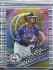 Ezequiel Tovar [Gold] #TP-1 Baseball Cards 2022 Bowman's Best Top Prospects Prices