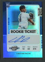 Cristian Pache [Optic Autograph] #102 Baseball Cards 2021 Panini Contenders Prices