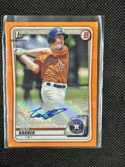 Colin Barber [Orange] #PA-CB Baseball Cards 2020 Bowman Paper Prospect Autographs Prices