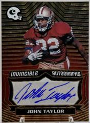 John Taylor [Red] #INV-JTA Football Cards 2021 Panini Chronicles Invincible Autographs Prices