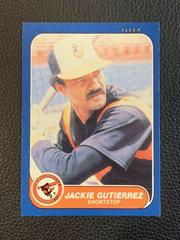 Jackie Gutierrez Baseball Cards 1986 Fleer Update Prices