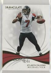 Michael Vick #8 Football Cards 2019 Panini Immaculate Collection Prices
