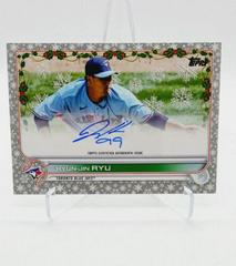 Hyun Jin Ryu [Silver Metallic] Baseball Cards 2022 Topps Holiday Autographs Prices