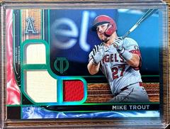 Mike Trout [Green] #TTR-MT Baseball Cards 2022 Topps Tribute Triple Relics Prices