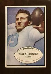 Tom Dublinski Football Cards 1953 Bowman Prices