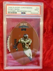 Randy Moss [Registered Exchange] #52 Football Cards 1998 Playoff Contenders Leather Prices
