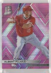 Albert Pujols [Neon Pink] Baseball Cards 2018 Panini Chronicles Spectra Prices