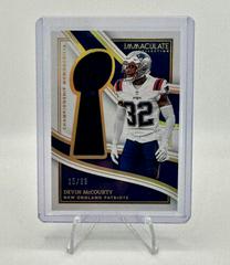 Devin McCourty #7 Football Cards 2023 Panini Immaculate Championship Memorabilia Prices