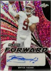 Bryce Young [Metalized Sparkles Pink] Football Cards 2022 Leaf Flash Forward Autographs Prices