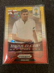 Steven Gerrard [Yellow & Red Pulsar] #12 Soccer Cards 2014 Panini Prizm World Cup Stars Prices