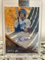 Bobby Witt Jr. [Orange] Baseball Cards 2022 Topps Clearly Authentic Tek Autographs Prices