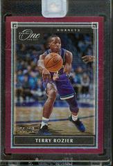 Terry Rozier [Red] #4 Basketball Cards 2019 Panini One and One Prices