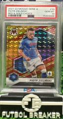 Piotr Zielinski [Red & Gold Choice Mosaic] Soccer Cards 2021 Panini Mosaic Serie A Prices