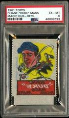 Duane 'Duke' Mass Baseball Cards 1961 Topps Magic Rub Offs Prices