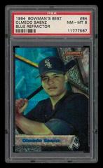 Olmedo Saenz [Blue Refractor] #84 Baseball Cards 1994 Bowman's Best Prices