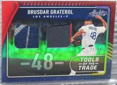 Brusdar Graterol [Spectrum Red] #TTT2-BG Baseball Cards 2022 Panini Absolute Tools of the Trade 2 Swatch Prices