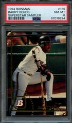 Barry Bonds [Superstar Sampler] #135 Baseball Cards 1994 Bowman Prices