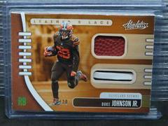 Duke Johnson Jr. Football Cards 2019 Panini Absolute Leather and Lace Prices