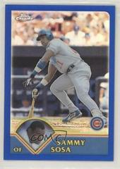 Sammy Sosa [Refractor] #11 Baseball Cards 2003 Topps Chrome Prices