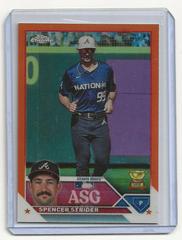 Spencer Strider [Orange] #ASGC-45 Baseball Cards 2023 Topps Chrome Update All Star Game Prices