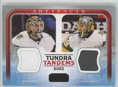 Robin Lehner, Marc Andre Fleury #TT-VGK Hockey Cards 2023 Upper Deck Artifacts Tundra Tandems Prices