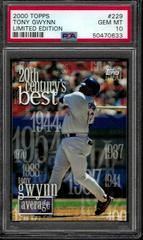 Tony Gwynn #229 Baseball Cards 2000 Topps Limited Edition Prices