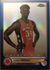 Adem Bona [Blue] #63 Basketball Cards 2022 Topps Chrome McDonald's All-American Prices