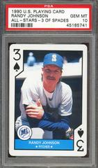 Randy Johnson [3 of Spades] Baseball Cards 1990 U.S. Playing Card All Stars Prices