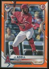 Jo Adell [Orange] #10 Baseball Cards 2021 Bowman Prices