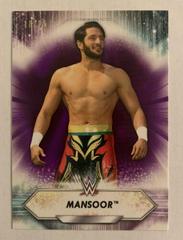 Mansoor [Purple] Wrestling Cards 2021 Topps WWE Prices
