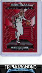 Dejounte Murray [Red Flood] Basketball Cards 2021 Panini Obsidian Magnitude Prices