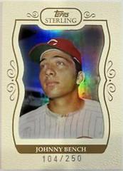 Johnny Bench [Framed White] #22 Baseball Cards 2008 Topps Sterling Prices