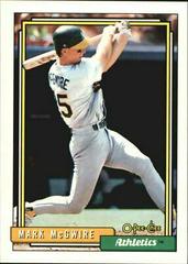 Mark McGwire #450 Baseball Cards 1992 O Pee Chee Prices