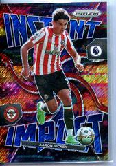Aaron Hickey [Blue Shimmer] Soccer Cards 2022 Panini Prizm Premier League Instant Impact Prices