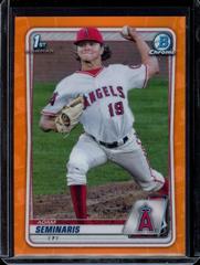 Adam Seminaris [Orange Refractor] #BD-163 Baseball Cards 2020 Bowman Draft Chrome Prices