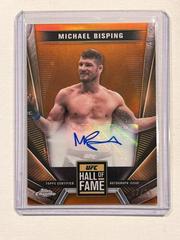 Michael Bisping [Orange Refractor] #HFA-MBI Ufc Cards 2024 Topps Chrome UFC Hall of Fame Autograph Prices