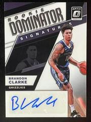Brandon Clarke #RD-BCL Basketball Cards 2019 Panini Donruss Optic Rookie Dominator Signatures Prices
