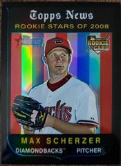 Max Scherzer [Black Refractor] Baseball Cards 2008 Topps Heritage Chrome Prices